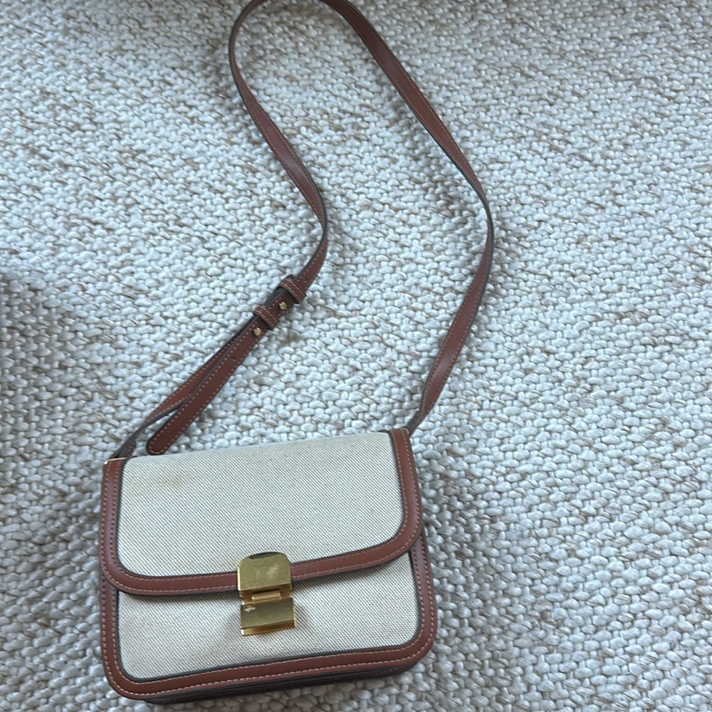 Mango Woven Crossbody Bag